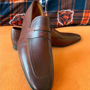 Elegant Brown Leather Loafers
